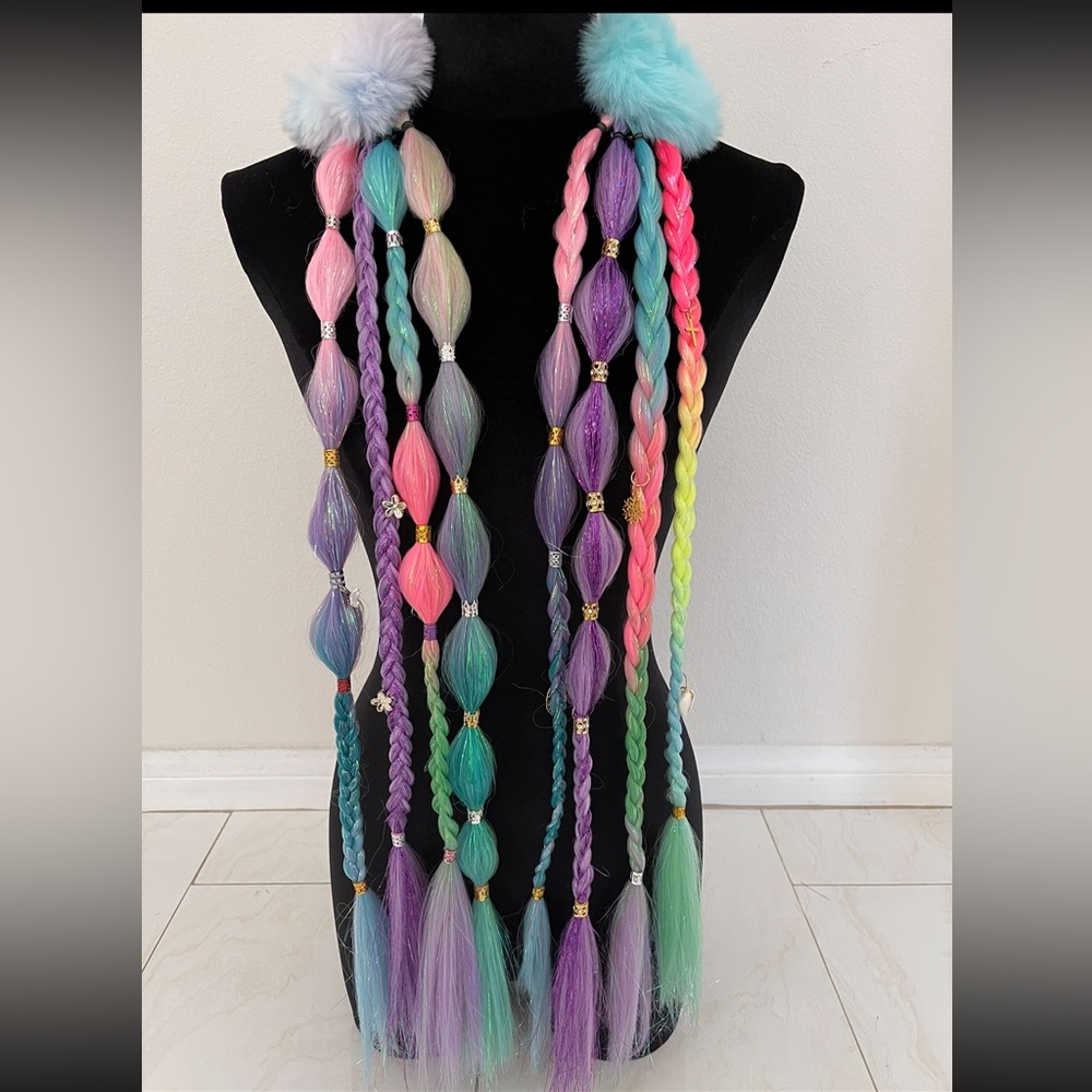 Festival rave braids